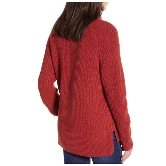 Madewell ribbed turtleneck chunky sweater - Picture 2 of 13